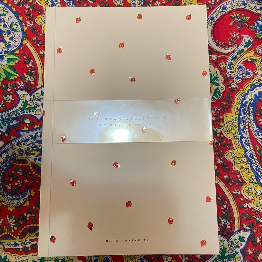 NWT Note Taking Co Tik Tok Strawberry Journal